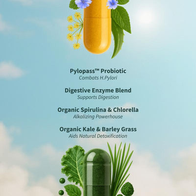 Vayra® Gut Health + Spirulina & Chlorella